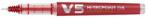 Pilot Set 10 rollere Pilot V5 Hi-tecpoint diverse culori 0.5 mm cu capcac rosu (PBXC-V5-R-BG-P)