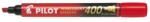 Pilot Set 12 markere Pilot Permanent P400 diverse culori 4 mm varf tesit rosu (PSCA-400-R-P)