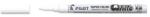 Pilot Set 12 markere permanente Pilot Super Color Fine albe 3 mm varf rotund (PSC-W-F-P)