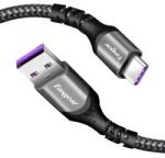  12101 5A 100W Gyorstöltő adatkábel USB - TYPE-C - 1méter 121BK-C