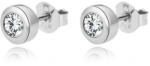 Beneto Ezüst fülbevalók átlátszó cirkónium kövekkel AGUP2259