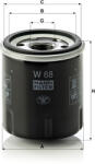 Mann-filter Olajszűrő Mann Filter W 68 (W68)