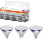 OSRAM GU5.3 LED 5, 3W, 630 lm, 2700 K, melegfehér, áttetsző üveg-50 W izzó helyett, 3 darabos, 3 darabos - Star Spot MR16 (4099854459559)