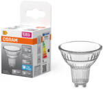 OSRAM GU10 LED 3, 1W, 350 lm, 6500 K, daylight, áttetsző üveg-30 W izzó helyett - Star Spot PAR16 (4099854458323)
