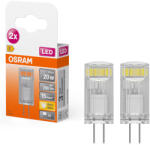 OSRAM G4 LED tűlábas, 1, 5W, 200 lm, 2700 K, melegfehér, műanyag-20 W izzó helyett, 2 darabos, 2 darabos - Special Pin Clear (4058075449800)