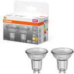OSRAM GU10 LED 2, 4W, 230 lm, 2700 K, melegfehér, áttetsző üveg-35 W izzó helyett, 2 darabos - Star Spot PAR16 (4099854459733)