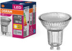 OSRAM GU10 LED 4, 3W, 350 lm, 2700 K, melegfehér, áttetsző üveg-50 W izzó helyett - Value Spot PAR16 (4058075521681)