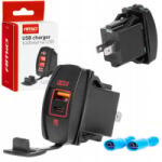 AMiO , Usb és Usb-C Aljzat, Beépíthető, Vízálló, 12/24V (0504229) (0504229) - aqua