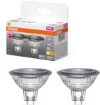 OSRAM GU5.3 LED 3, 4W, 345 lm, 2700 K, melegfehér, dimmelhető, áttetsző üveg-35 W izzó helyett, 2 darabos, 2 darabos - Star Spot MR16 (4099854457074)