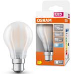 OSRAM B22d LED 7, 5W, 1055 lm, 4000 K, hidegfehér, opál üveg-75 W izzó helyett - Star Classic A (4058075592759)