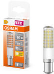 OSRAM B15d LED 6, 5W, 806 lm, 2700 K, melegfehér, fehér, műanyag-60 W izzó helyett - Special T Slim (4099854266706)