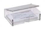 Sigel Névjegytartó doboz, műanyag, 80 db, , víztiszta (SVA112) (SVA112)