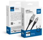 Blue Star fonott kábel 3A 20W USB A-tól Type C PD QC4.0 TFK-DC-003 1, 2 m fekete