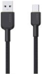 AUKEY Cablu alimentare si date Aukey LLTSN1041439, USB Type-A (T) la USB Type-C (T), 1.8m, 480 Mbps, 60W, nylon (negru) (LLTSN1041439)