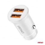 AMiO Autós töltő 2x USB-A 2.1A 12/24V (0503872) (0503872) - aqua