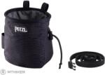Petzl SAKA Chalk Stripes táska magnéziumhoz, fekete/csíkos