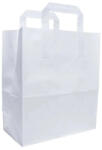 Label Print Punga de hartie alba cu maner banda, 18+9 x 24 cm, 70g (AJ800514151)
