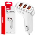 AMiO Autós töltő 3x USB-A 3.1A 12/24V (0503885) (0503885) - aqua