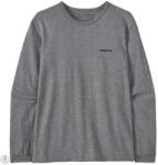 Patagonia hosszú ujjú P-6 Logo Responsibili női póló, szürke (L)