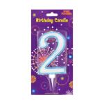 Eurowrap Óriás kék születésnapi gyertya 2. szám (EWLUMBIG2)