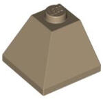 LEGO® Alkatrészek (Pick a Brick) Sötét bézs 2X2X2 Tetőelem 4613007 (4613007)