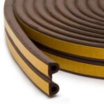 Mercaton Mercaton® öntapadó szalag ajtók és ablakok tömítésére, P profil, 9mm x 5, 5mm, UV-álló, EPDM gumi, 6 m, barna (MCT-CH-B955-P-Brown-480617803)
