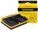 Patona Incarcator Patona Dual pentru Konica Minolta Nikon EN-EL3 Dynax 5D 7D Nikon Minolta cu cablu Micro-USB