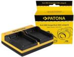 Patona Incarcator Patona Dual pentru Canon LP-E8 EOS 550D 600D 650D 700D cu cablu Micro-USB