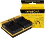 Patona Incarcator Patona Dual pentru Canon LP-E10 EOS EOS1100D EOS-1100D Rebel T3 Kiss X50 cu cablu Micro-USB
