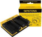 Patona Incarcator Patona Dual pentru Casio NP-50 Exilim EXV7 EX-V7 EXV8 EX-V8 cu cablu Micro-USB