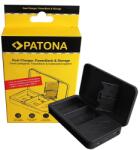 Patona Incarcator Patona dual Canon LP-E6 cu functie Power Bank si spatiu pentru carduri SD