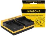 Patona Incarcator Patona Dual pentru Leica Panasonic DMW-BLC12PP V-Lux 4 Panasonic cu cablu Micro-USB