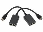 Thunder Germany Thunder HDX-30, HDMI hosszabbító adapter, Ethernet (30m) (253-EX3003)
