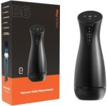 Men's Play - szívó, rezgő maszturbátor melegítő funkcióval (fekete) - vagyaim