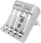 LogiLink Battery Charger, 4x AA or 4x AAA and 1x 9V battery (PA0168)