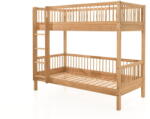 VIPACK Детско двуетажно легло от масивен дъб в естествен цвят 90x200 cm Forrest - Vipack (FOSB9012)