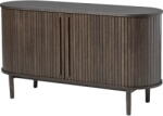 Unique Furniture Кафяв скрин от декор от дъб с плъзгащи се врати 140x76x45 cm Meta - Unique Furniture (48993180)