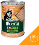 Monge BWild Adult Gabonamentes Konzerv Kutyáknak (Lazac, Sütőtök és Cukkini) - 24x400 g