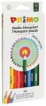 Primo Színes ceruza PRIMO háromszögletű 12 db-os ajándék hegyezővel (5151TRIS12) - mystock