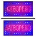  LED, рекламна табела, вътрешен монтаж, 500x250, ОТВОРЕНО, ЗАТВОРЕНО (LED-OPEN-CLOSE-3-BG)