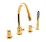 Gamma Roy kádtöltő csaptelep szett 4 részes, arany, beépíthető (BRYW4O-GD)