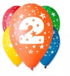  Színes számos lufi 5 darabos - 2 (92849)