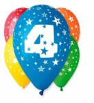 Színes számos lufi 5 darabos - 4 (92851)