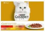  Nestlé GOURMET GOLD multipack marha, pulyka kacsával, lazac csirkével, csirke májjal szószban konz. 12x85 g
