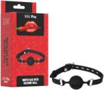Wild Play - szilikon szájpecek (fekete) - sexshopcenter