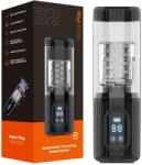 Men's Play - forgó, szívó, rezgő maszturbátor (fekete) - sexshopcenter