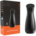 Men's Play - szívó, rezgő maszturbátor melegítő funkcióval (fekete) - sexshopcenter