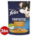  Nestlé FELIX Fantastic macska csirke zselében tasak 26x85 g