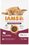 Iams Macskatáp Felnőtt Érzékeny Emésztés Pulyka 10kg