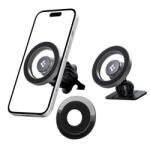 Spigen MFT13 autós tartó (szellőzőre, műszerfalra, öntapadó, 360°, MagSafe) EZÜST (ACP08314)